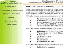 Tablet Screenshot of palmcorp.com